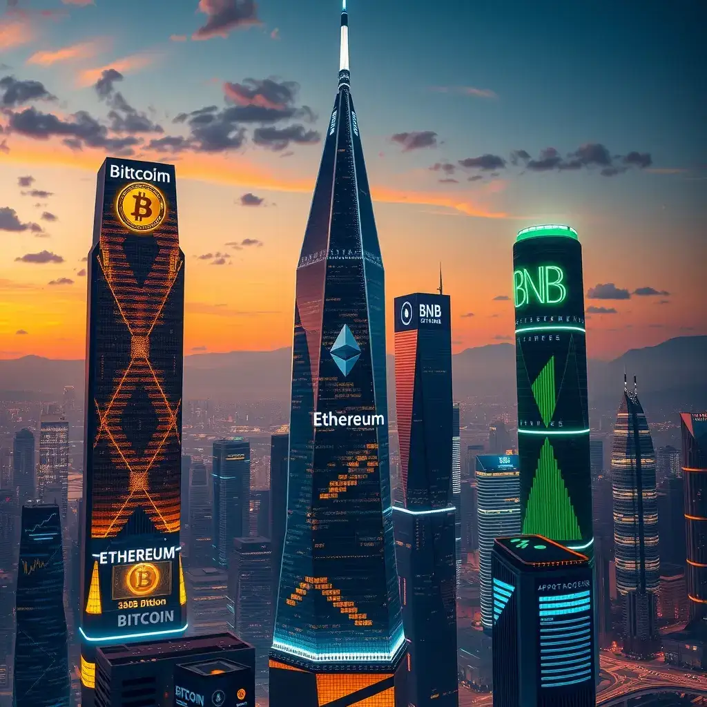 The race to join #Bitcoin in the $1 trillion market cap club by 2030 is intensifying. With #BTC leading, emerging contenders like #Ethereum and #BNB are making strides, driven by innovation and adoption. As the crypto landscape evolves, these digital assets aim to secure their spot in the elite trillion-dollar circle. #CryptoRace #DigitalAssets. Bitcoin