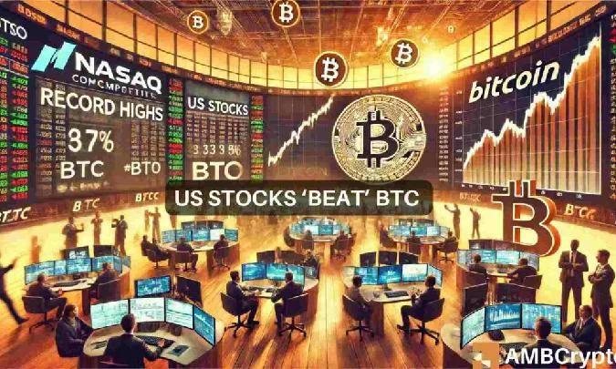 Американские технологические акции, основанные на индексе Nasdaq Composite, выросли на 7% , в то время как BTC упал на 7% во втором квартале. Btc