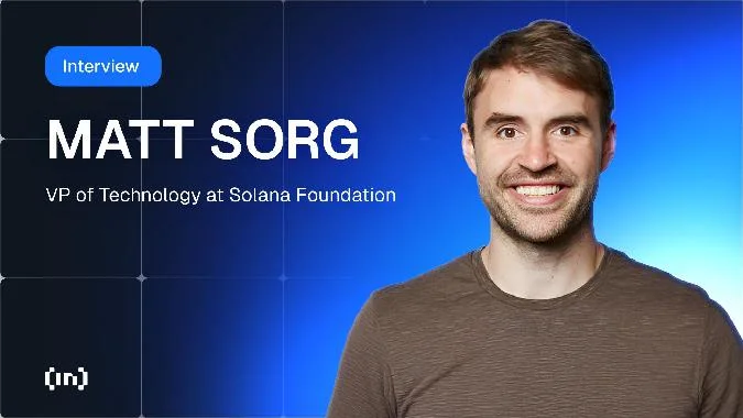Matt Sorg, Vicepresidente de Tecnología de Solana Foundation, habla sobre la escalabilidad y las soluciones a la congestión de la red{. Solana