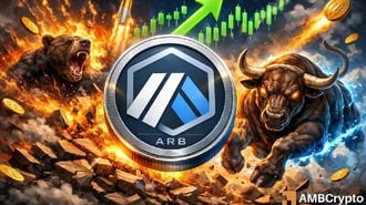 Токен ARB от Arbitrum продолжил свой двухнедельный подъем, вырвавшись вперед и достигнув двухмесячного пика на отметке $0,123, после чего последовала небольшая коррекция. Arb