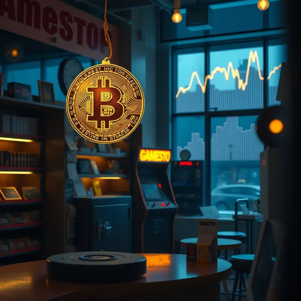 GameStop Q4 sales fell 14% to $1.104B from $1.283B; net income held at $127.9M vs $131.3M year‑earlier. Bitcoin