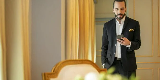 El Salvadors Präsident Naib Bukele. Kredit: Presidencia de la República de El Salvador. . Bitcoin