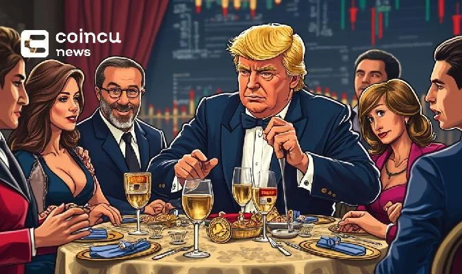 Principal: Trump planeja jantares de criptomoeda de elite, indicando mudanças significativas. . Uma
