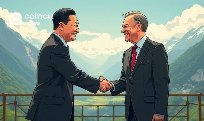 Экономические переговоры высокого уровня между КНР и США в Швейцарии. . Gari