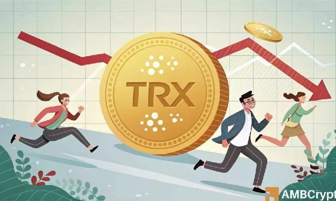 TRON caiu abaixo de $ 0,333, pois os fundamentos fracos entraram em conflito com posições longas otimistas e $ 110 milhões em entradas no tesouro, tornando seu próximo movimento incerto. $0,319 é o próximo alvo para TRX? . Trx